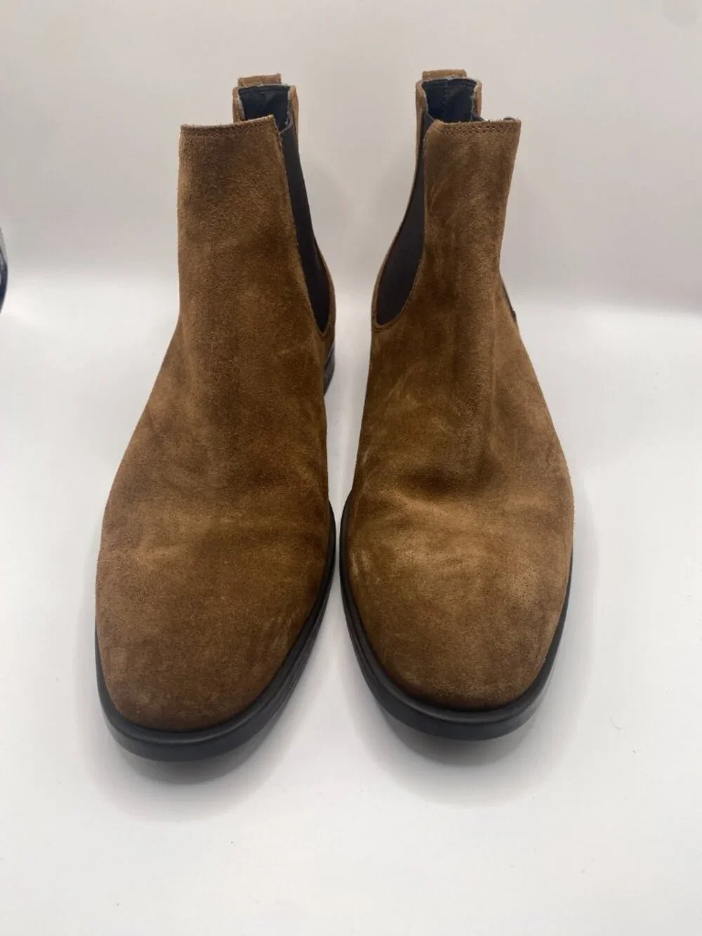 To Boot New York Mens Kelley Suede Chelsea Boots Brown Size 9